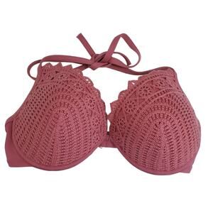 Shade & Shore | Crochet Knit Halter Tie Bikini Top